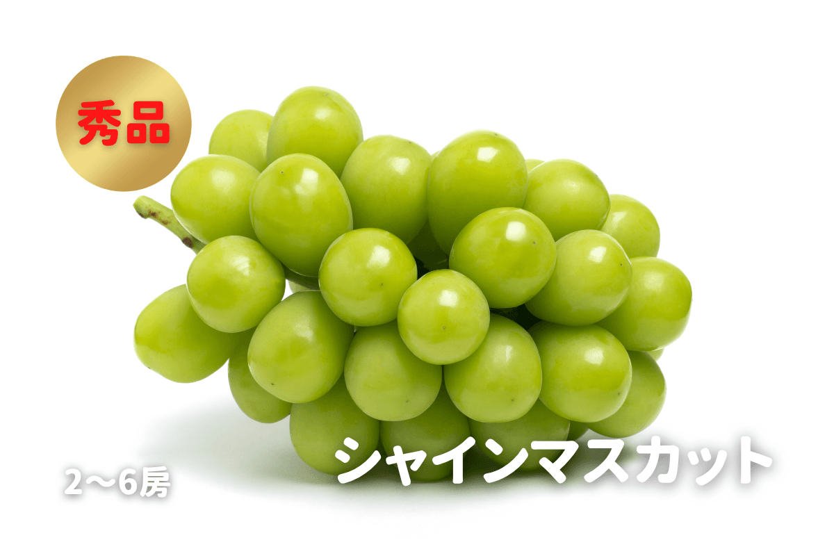 シャインマスカット 秀品 2〜6房・約2kg